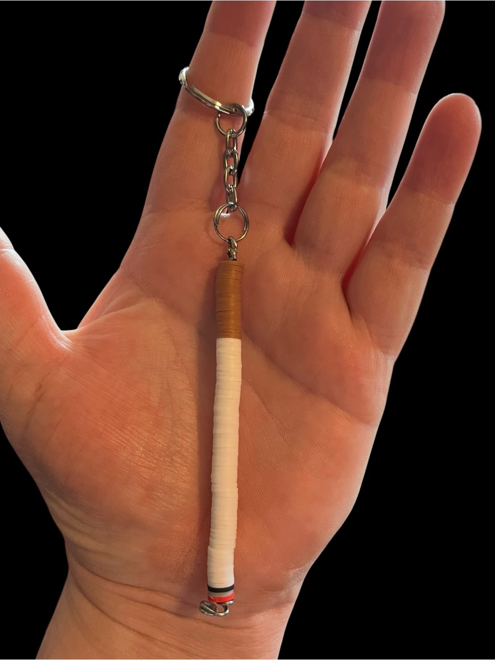 Beaded Cigarettes Keychain - Picture 2 of 5